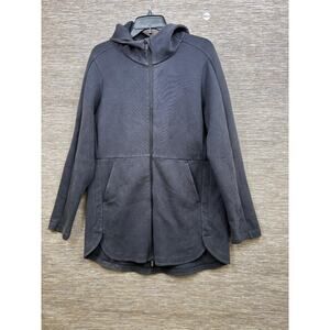 Lululemon Going Places Hooded Jacket Womens 12 Black Full Zip Pockets Athletic